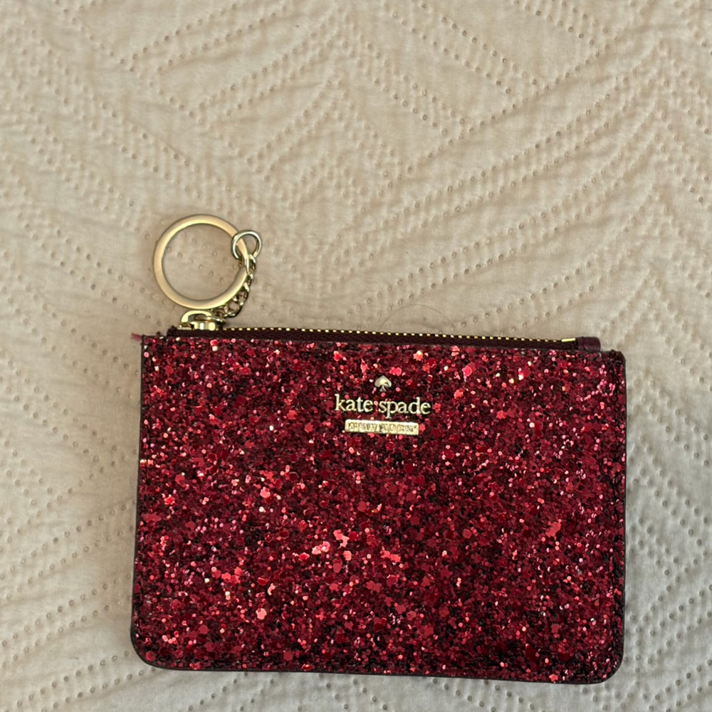 Kate Spade Red Glitter Wallet